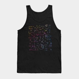 Math formulae (watercolor background) Tank Top